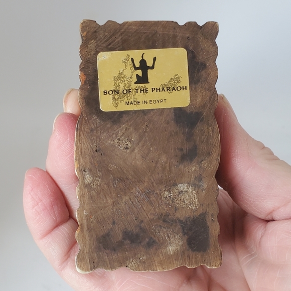 Egyptian god Horus Statue Son of the Pharoah made in Egypt 9.5" tall - Picture 7 of 10